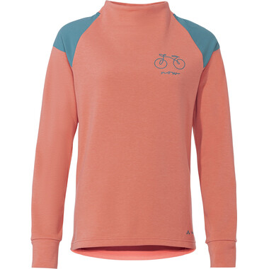 VAUDE CYCLIST SWEATER Women's Sweatshirt Coral 2023 0